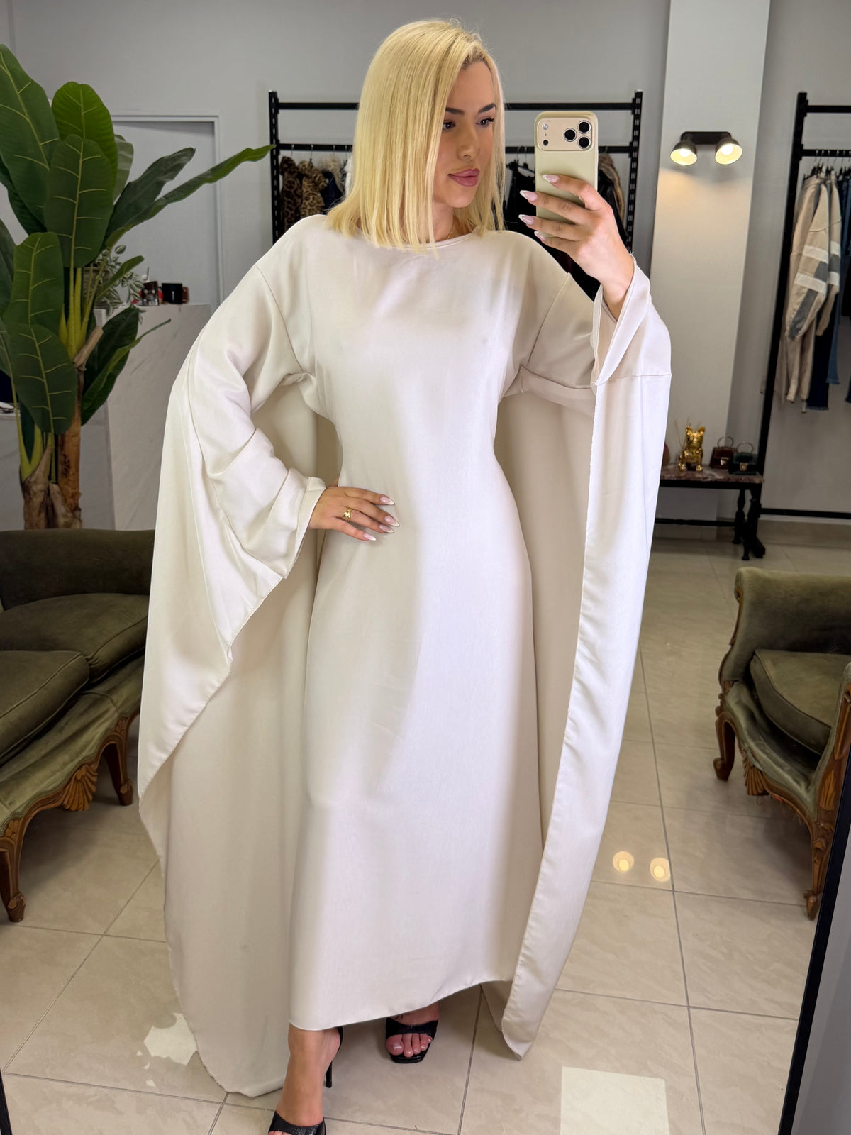 DIVINE CAPE MAXI DRESS
