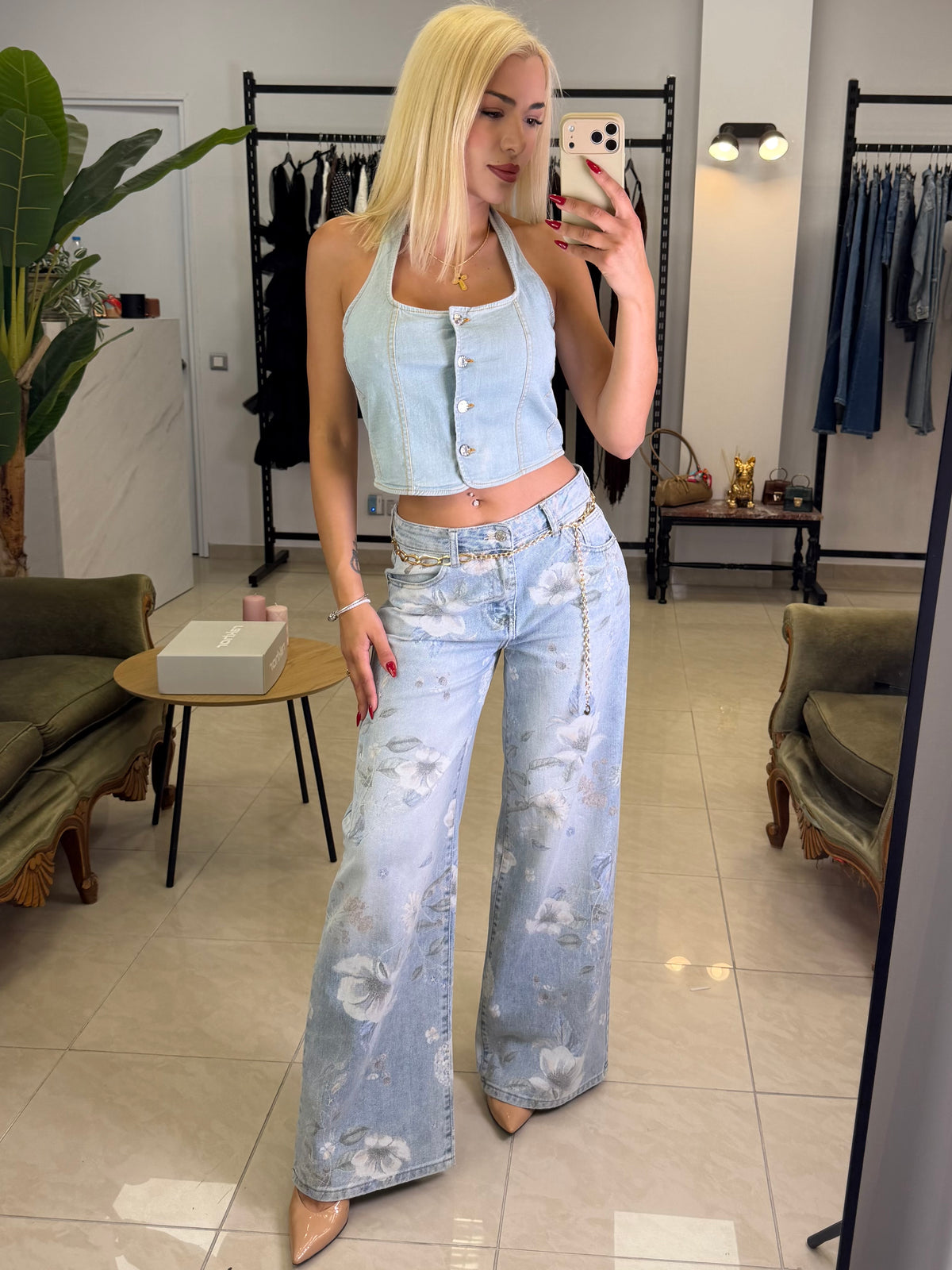 Faded Bloom Jeans