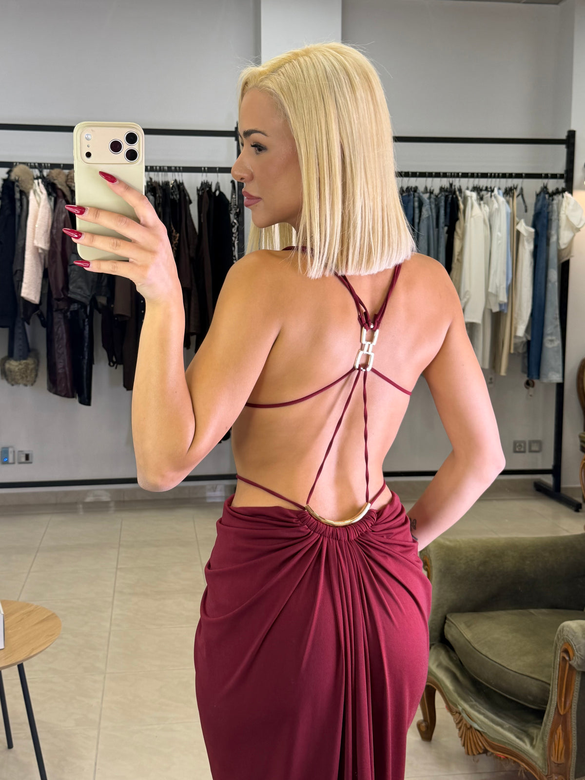 Golden goddess Maxi Dress