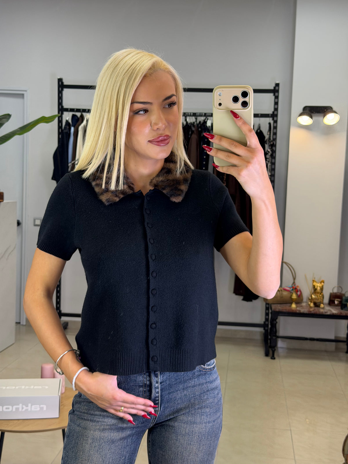 Leopard Society Knit Top