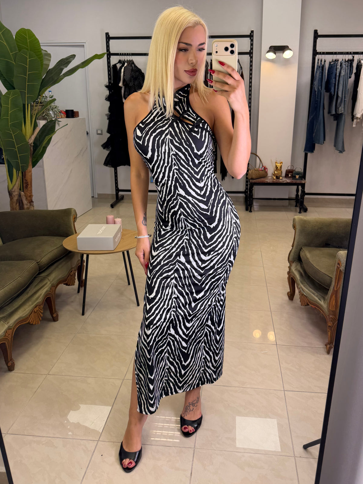 Wild zebra dress