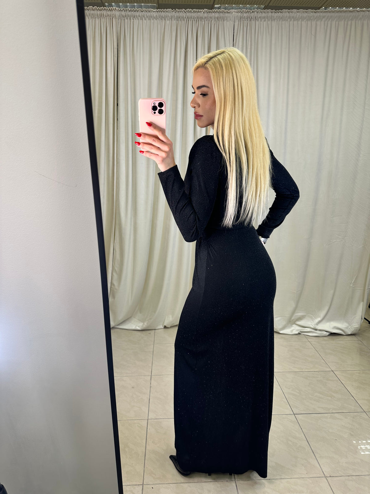 Maxi shiny dress