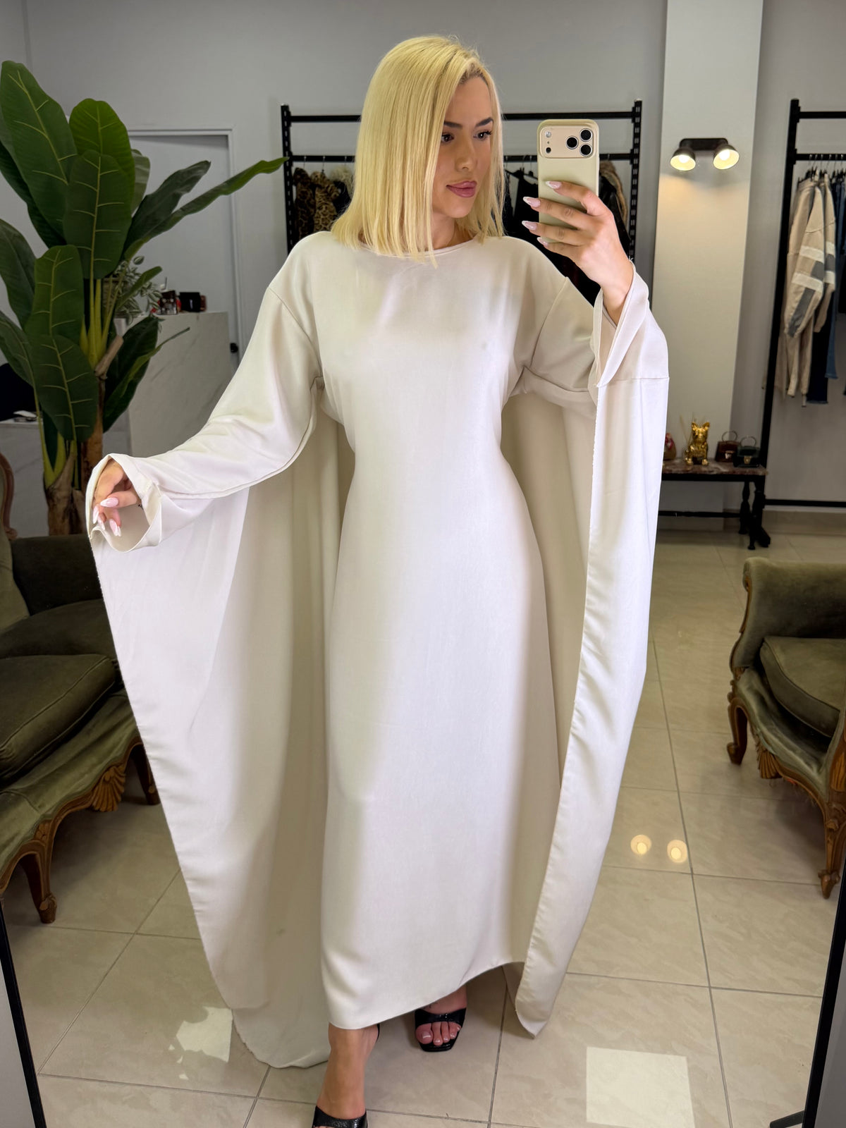DIVINE CAPE MAXI DRESS