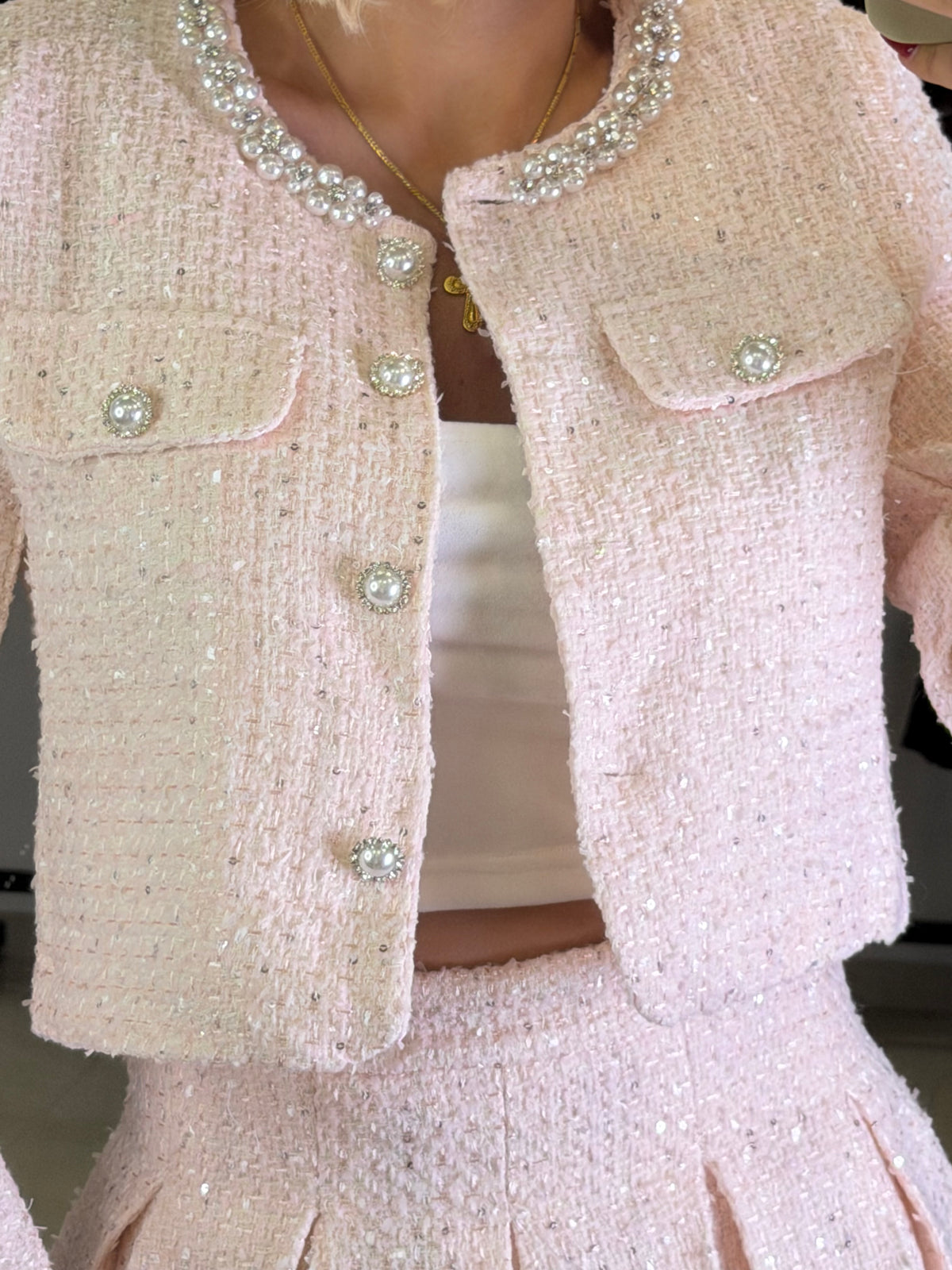 Pearl Tweed Set