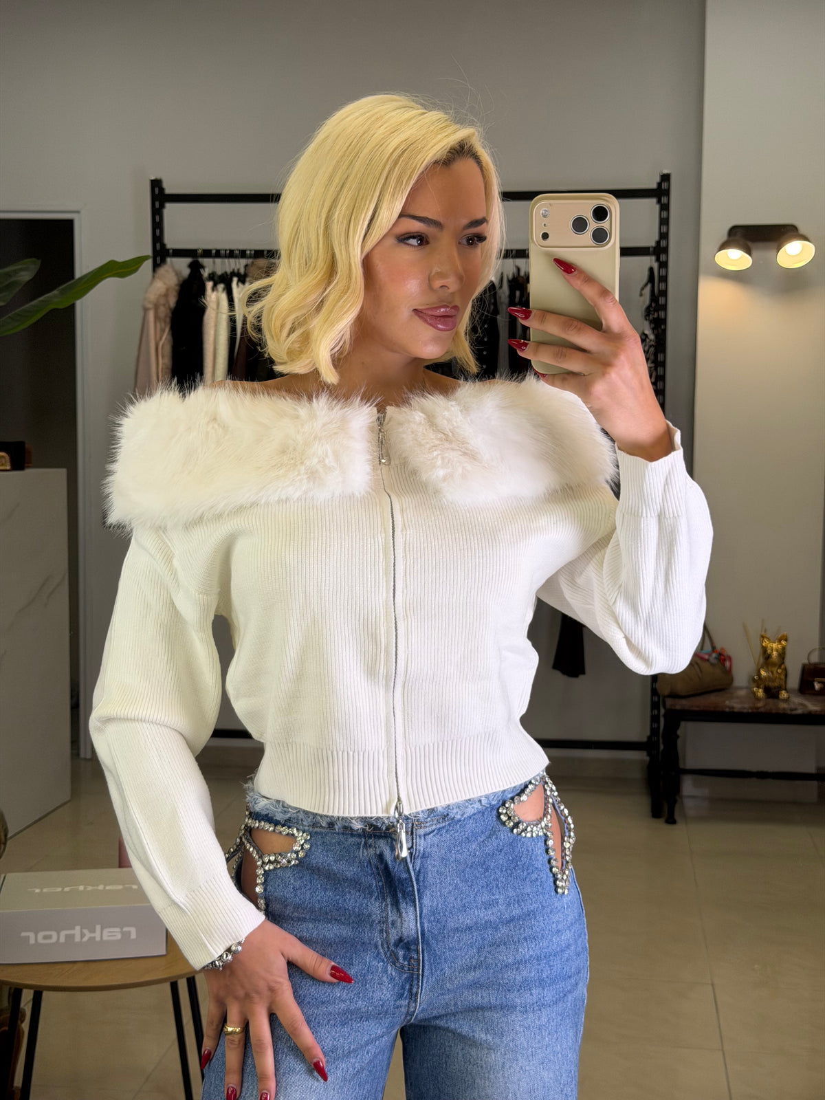 Fur princess Knit Top