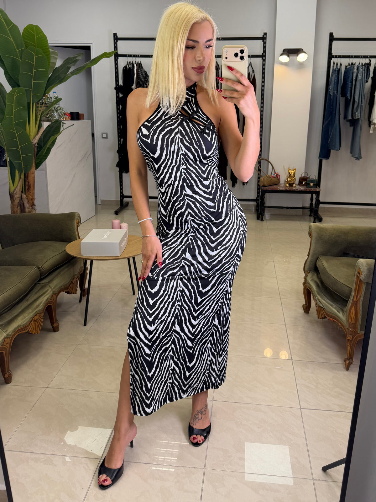 Wild zebra dress