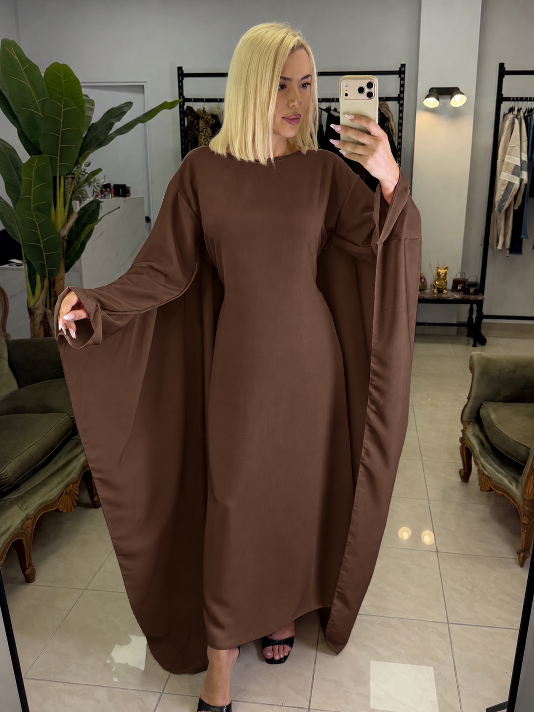DIVINE CAPE MAXI DRESS